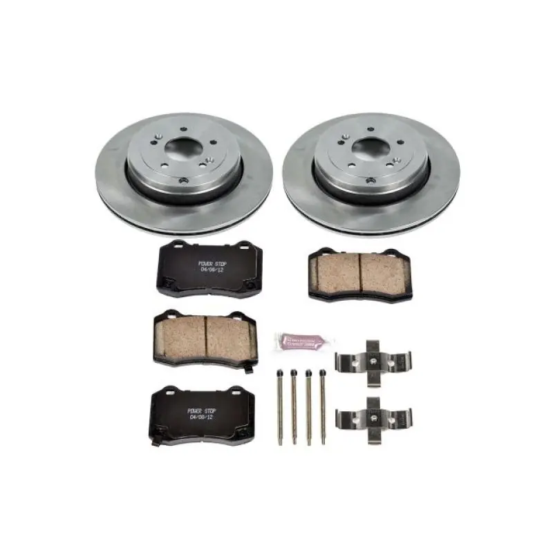 Power Stop 10-16 Hyundai Genesis Coupe Rear Autospecialty Brake Kit (PSBKOE6165)