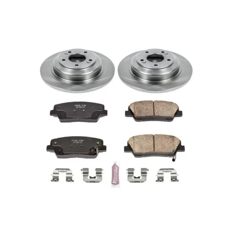 Power Stop 10-16 Hyundai Genesis Coupe Rear Autospecialty Brake Kit (PSBKOE6168)