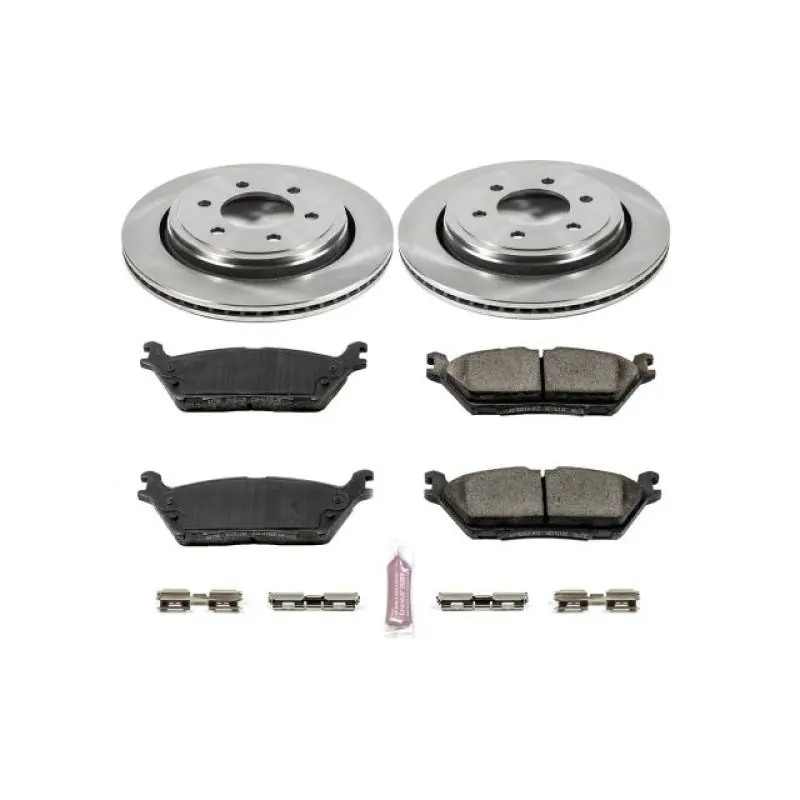 Power Stop 15-19 Ford Mustang Rear Autospecialty Brake Kit (PSBKOE6813)