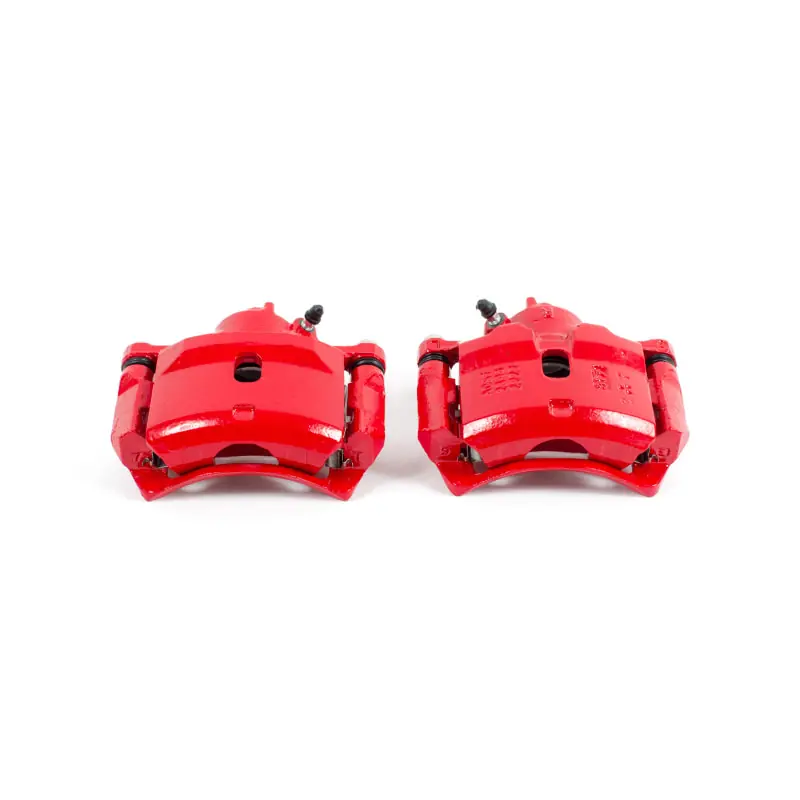 Power Stop 97-99 Acura CL Front Red Calipers w/Brackets - Pair (PSBS1334)