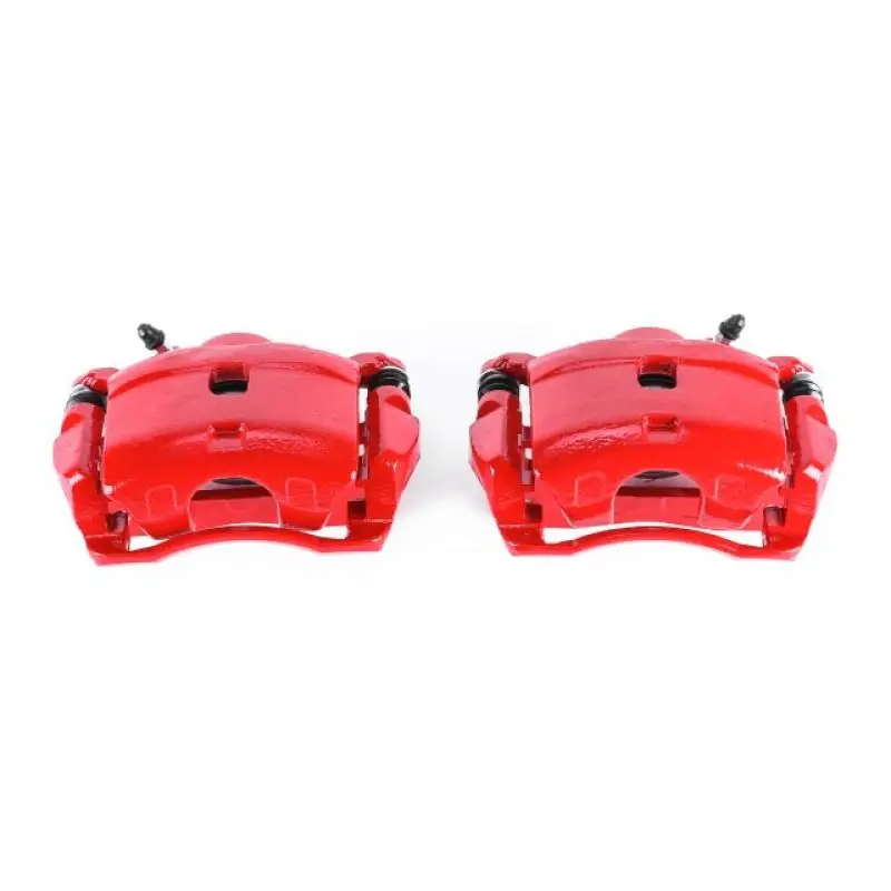 Power Stop 90-97 Honda Accord Rear Red Calipers w/Brackets - Pair (PSBS1446)