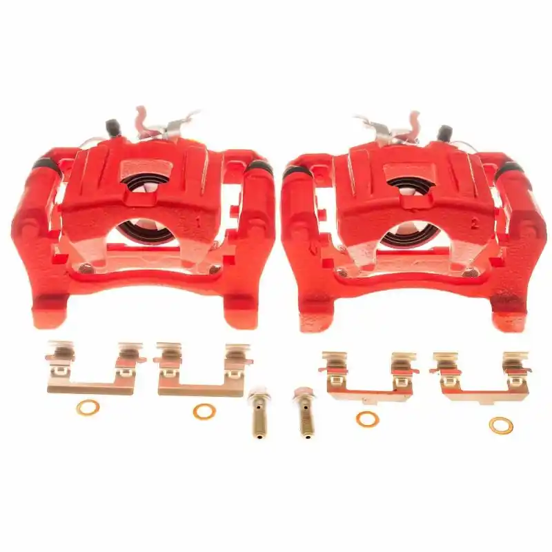 Power Stop 15-18 Ford Mustang Rear Red Calipers - Pair (PSBS15030)