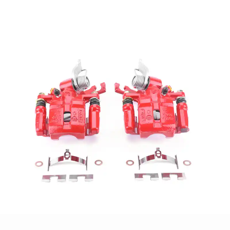 Power Stop 98-02 Honda Accord Rear Red Calipers w/Brackets - Pair (PSBS2088)