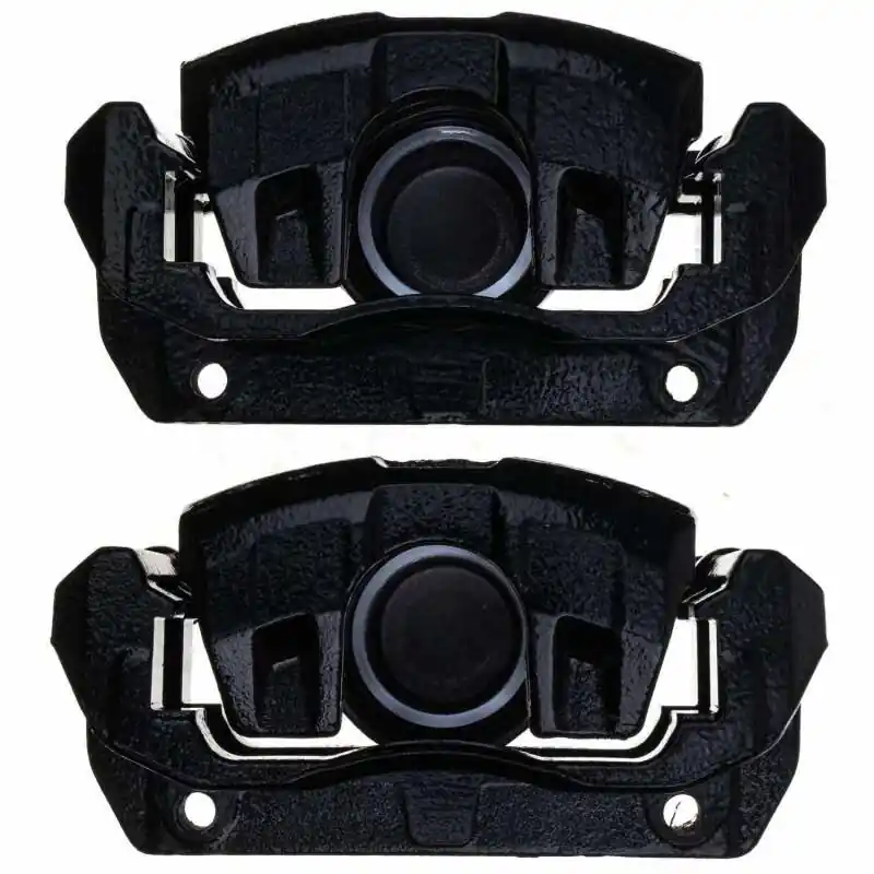 Power Stop 01-03 Acura CL Front Black Caliper - Pair w/Bracket (PSBS2584BLK)