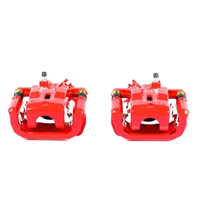 Power Stop 04-10 Mazda RX-8 Rear Red Calipers w/Brackets - Pair (PSBS2992)