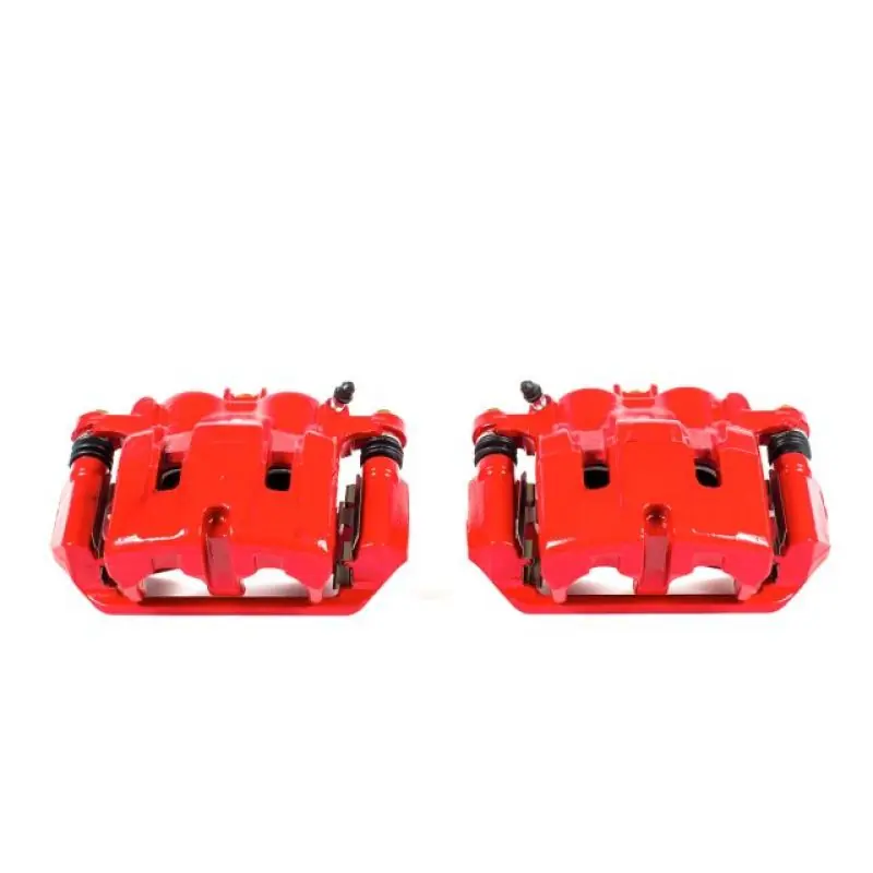 Power Stop 09-14 Acura TL Front Red Calipers w/Brackets - Pair (PSBS3102)