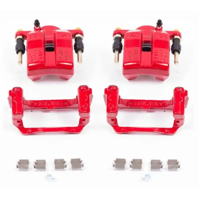 Power Stop 06-15 Mazda MX-5 Miata Front Red Calipers w/Brackets - Pair (PSBS3316)