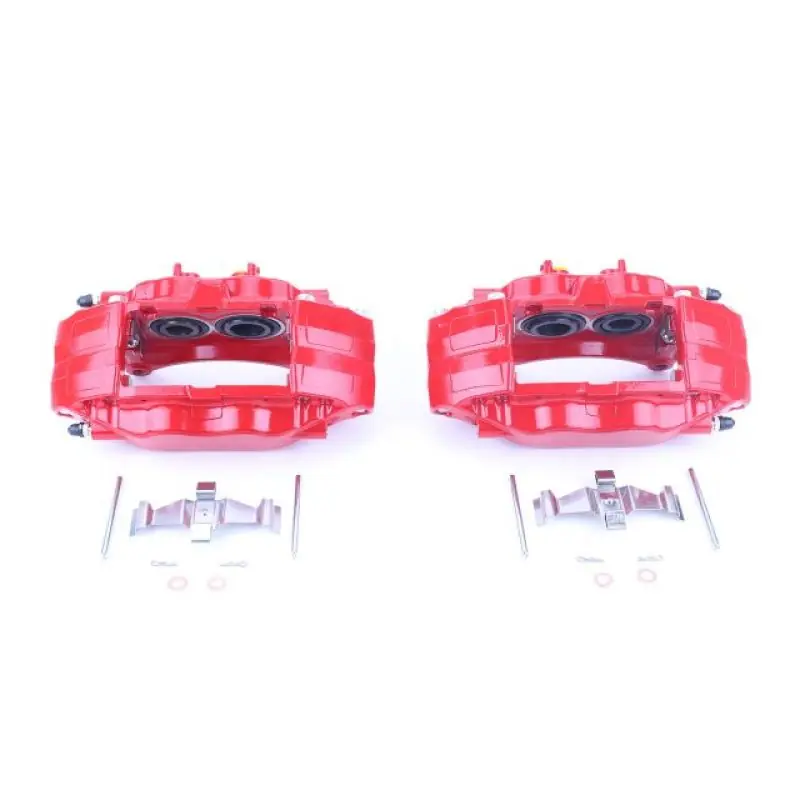 Power Stop 04-14 Subaru Impreza Front Red Calipers w/o Brackets - Pair (PSBS3698)