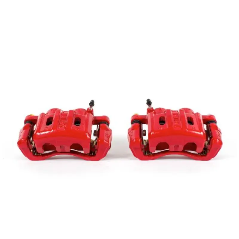 Power Stop 97-04 Mitsubishi Diamante Front Red Calipers w/Brackets - Pair (PSBS4670A)