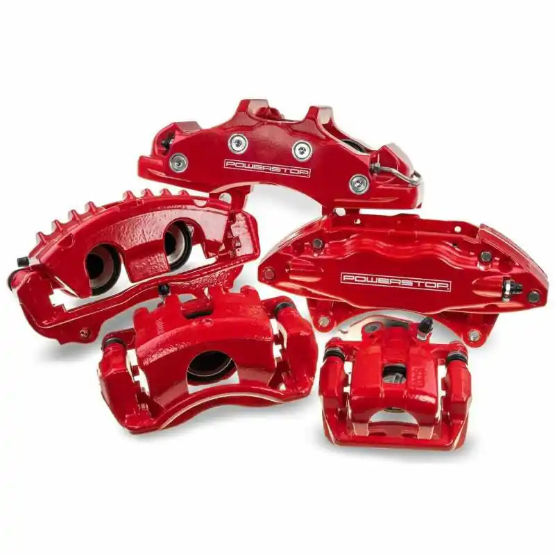 Power Stop 03-06 Mitsubishi Lancer Front Red Caliper (Pair) (PSBS6234)