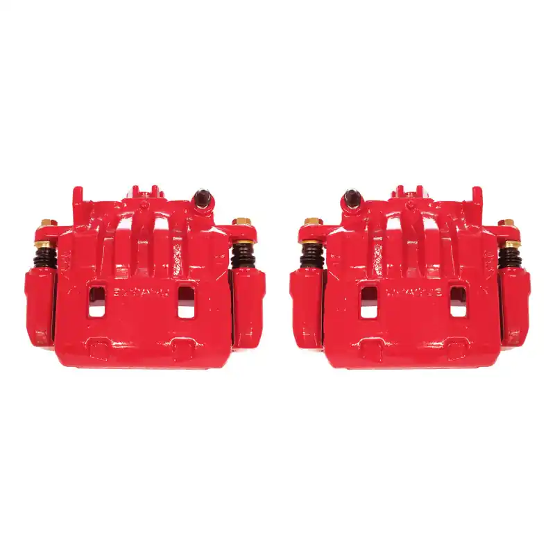 Power Stop 13-16 Scion FR-S Front Red Calipers w/Brackets - Pair (PSBS7084)