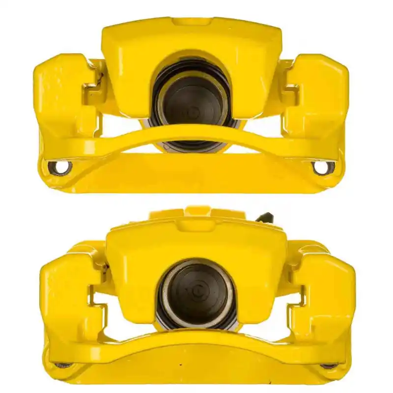 Power Stop 17-20 Toyota 86 Rear Yellow Caliper w/Bracket (Pair) (PSBS7092YLW)