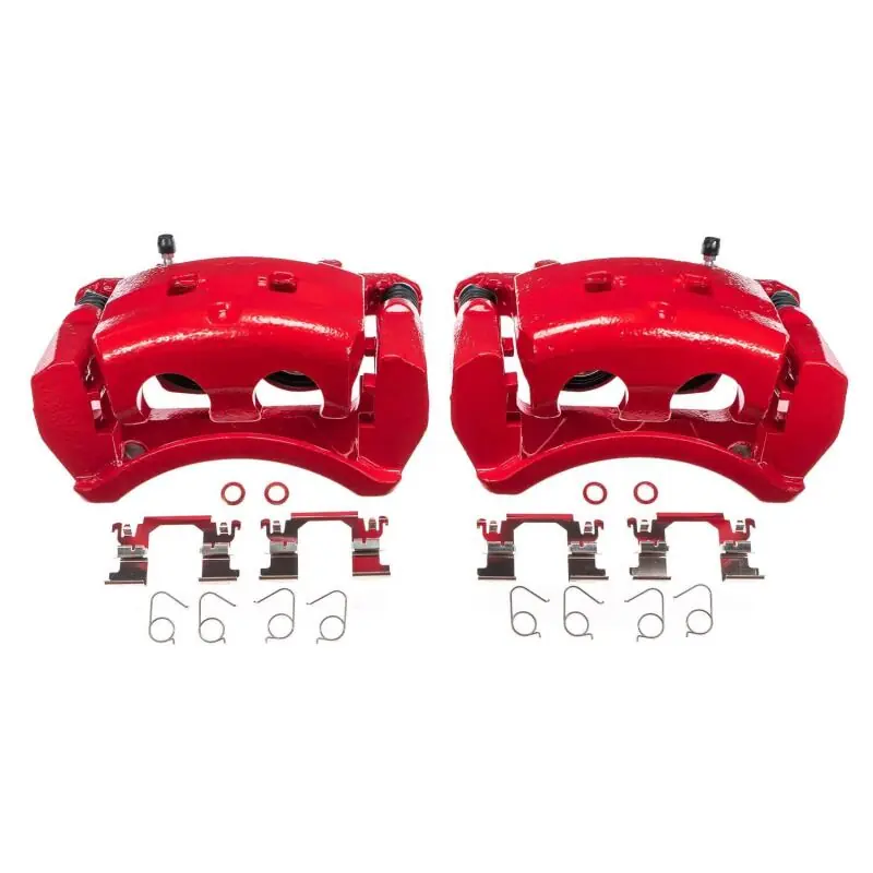 Power Stop 14-19 Infiniti Q50 Front Red Calipers - Pair (PSBS7146)
