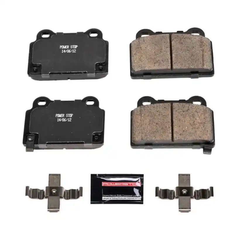 Power Stop 08-15 Mitsubishi Lancer Rear Z23 Evolution Sport Brake Pads w/Hardware (PSBZ23-1368)
