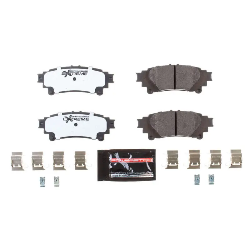 Power Stop 16-17 Lexus GS200t Rear Z26 Extreme Street Brake Pads w/Hardware (PSBZ26-1391A)