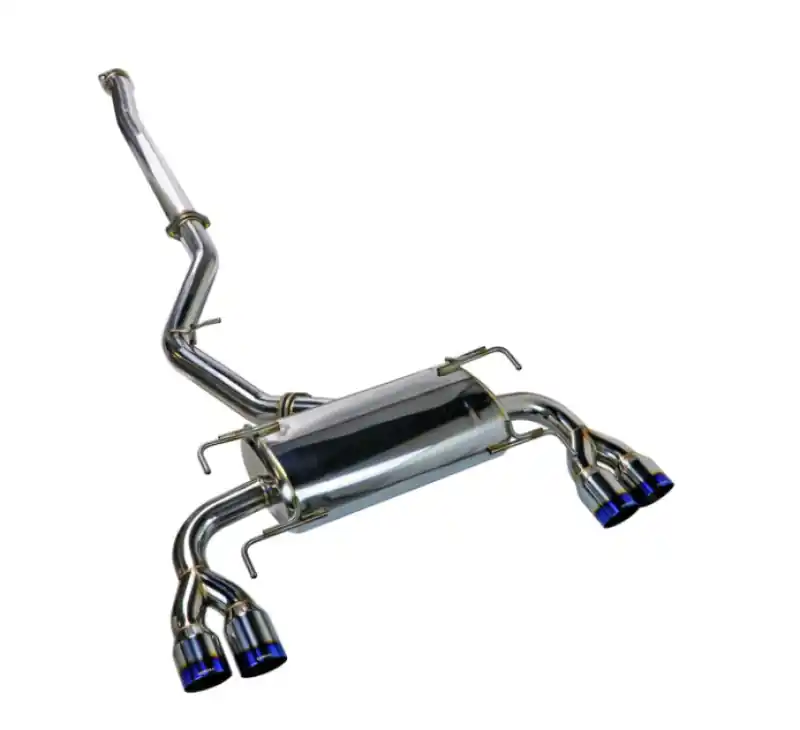 Remark 08-14 Subaru STi GR Hatch Sports Touring Spec - Burnt Quad Tips (Non-Resonated) (REMRK-C4076S-02TN)