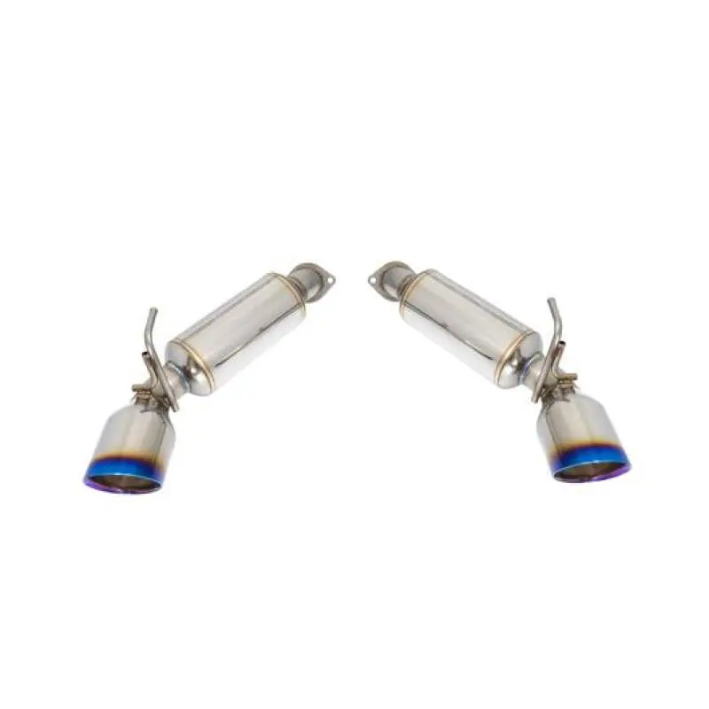 Remark 09-19 Nissan 370z Axle Back Exhaust w/Burnt Stainless Double Wall Tip (REMRO-TT34-D)