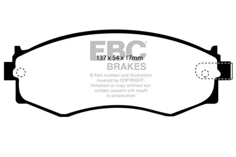 EBC 91-97 Infiniti G20 2.0 Yellowstuff Front Brake Pads (EBCDP4792R)