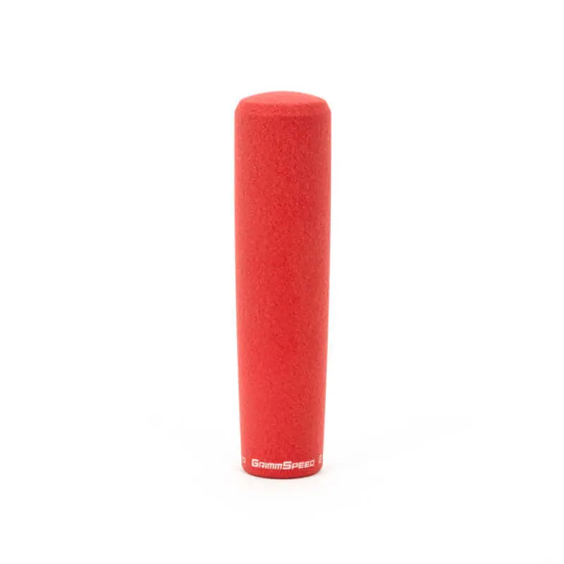 GrimmSpeed Tallboy Shift Knob Aluminum Red - M12x1.25 (GRM380008)