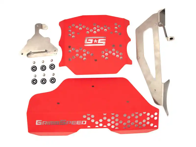 GrimmSpeed 2022+ Subaru BRZ/2022+ Toyota GR86 Engine Cover Kit - Red (GRMGRM.1091.1.RED)