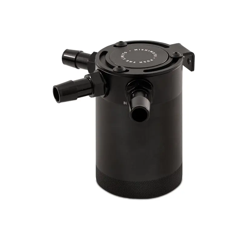 Mishimoto Compact Baffled Oil Catch Can - 3-Port (MISMMBCC-CBTHR-BK)