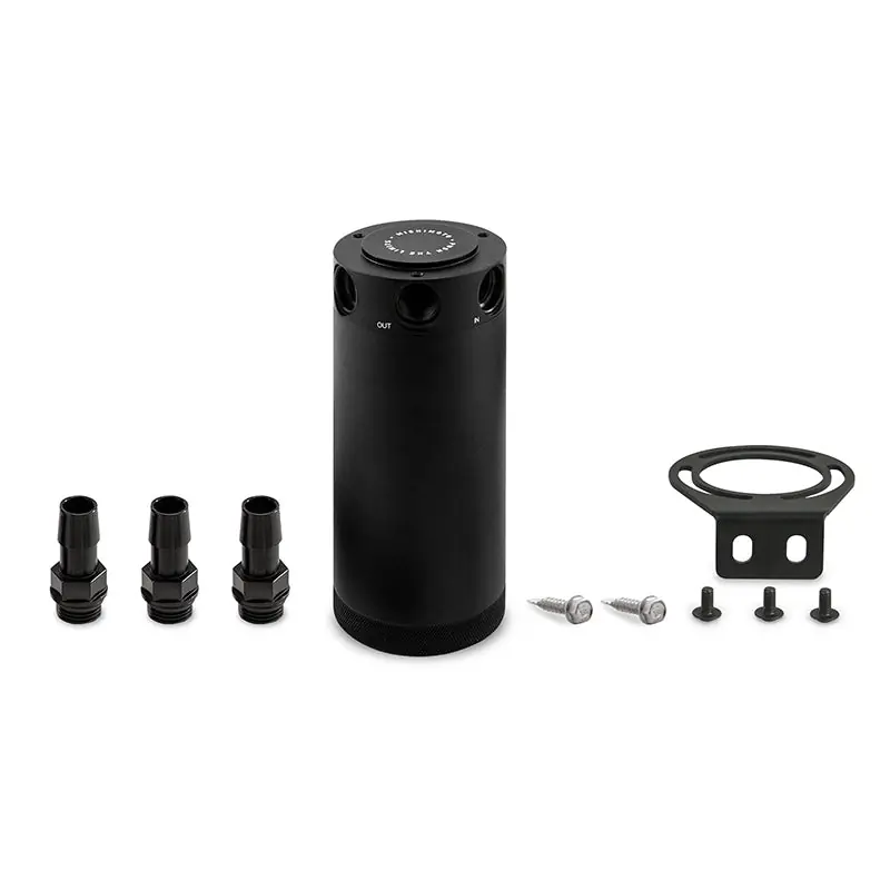 Mishimoto Compact Baffled Oil Catch Can - 3-Port (MISMMBCC-CBTHR-XLBK)