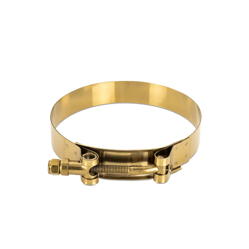 Mishimoto 3 Inch Stainless Steel T-Bolt Clamps - Gold (MISMMCLAMP-3GD)