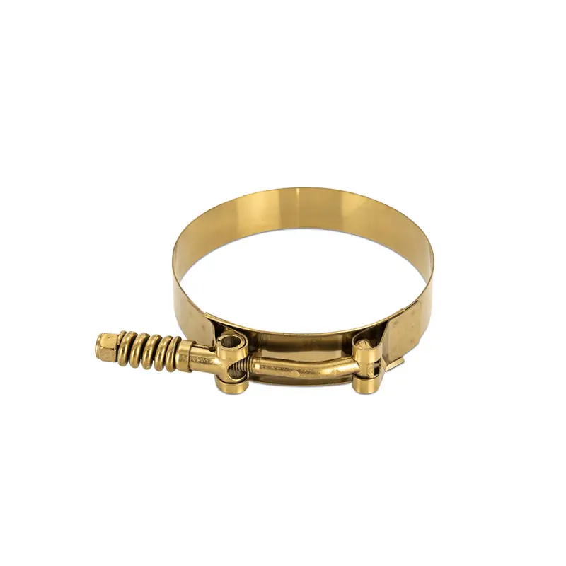 Mishimoto 3 Inch Stainless Steel Constant Tension T-Bolt Clamp - Gold (MISMMCLAMP-3TGD)