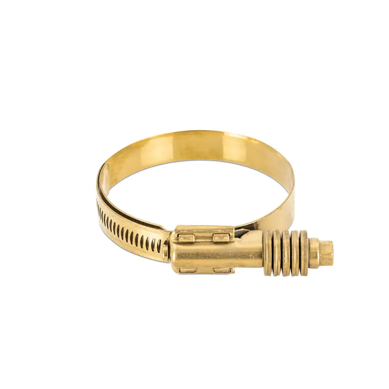 Mishimoto Constant Tension Worm Gear Clamp 2.24in.-3.11in. (57mm-79mm) - Gold (MISMMCLAMP-CTWG-79GD)