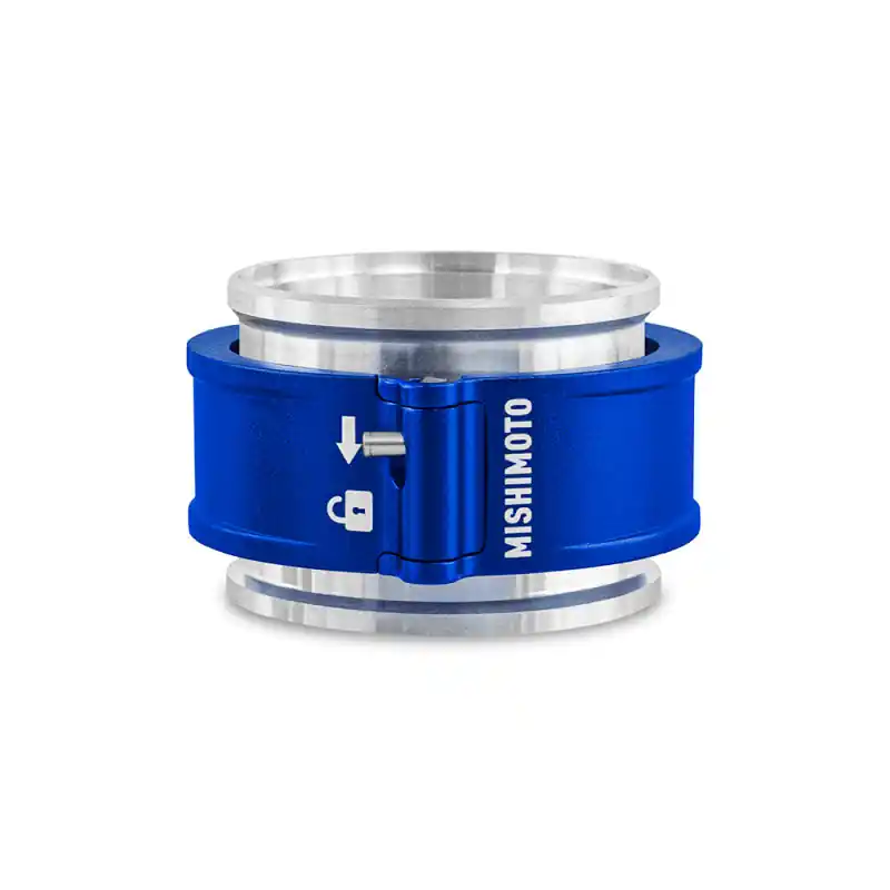 Mishimoto 2.5in Quick Release Clamp Assembly - Blue (MISMMCLAMP-QD-25BL)