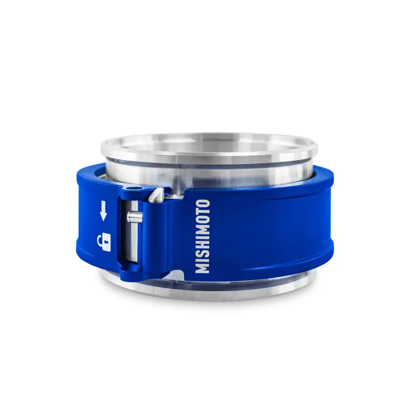 Mishimoto 3.0in Quick Release Clamp Assembly - Blue (MISMMCLAMP-QD-30BL)