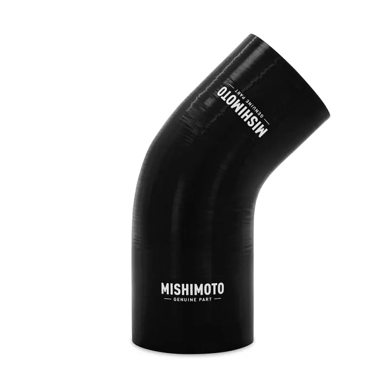 Mishimoto Silicone Reducer Coupler 45 Degree 2.75in to 3in - Black (MISMMCP-R45-27530BK)