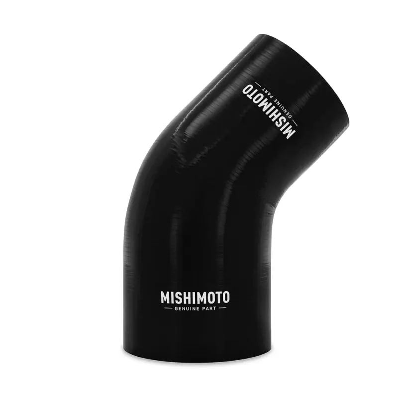 Mishimoto Silicone Reducer Coupler 45 Degree 3.5in to 4in - Black (MISMMCP-R45-3540BK)