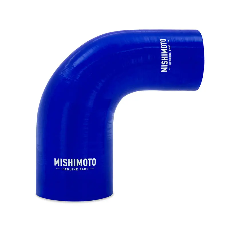 Mishimoto Silicone Reducer Coupler 90 Degree 2.5in to 4in - Blue (MISMMCP-R90-2540BL)