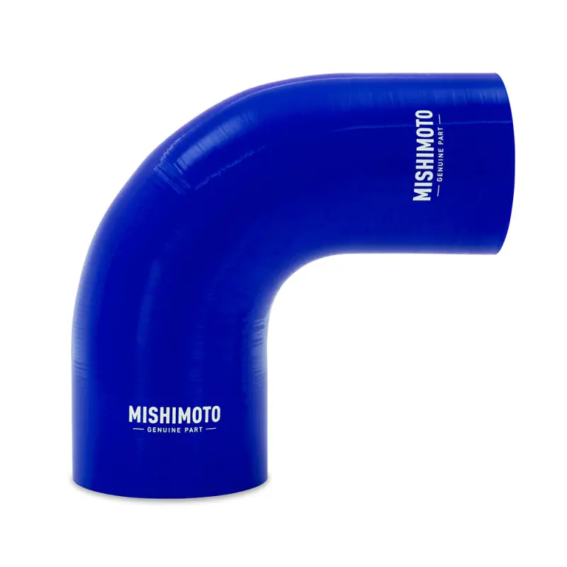 Mishimoto Silicone Reducer Coupler 90 Degree 3in to 4in - Blue (MISMMCP-R90-3040BL)