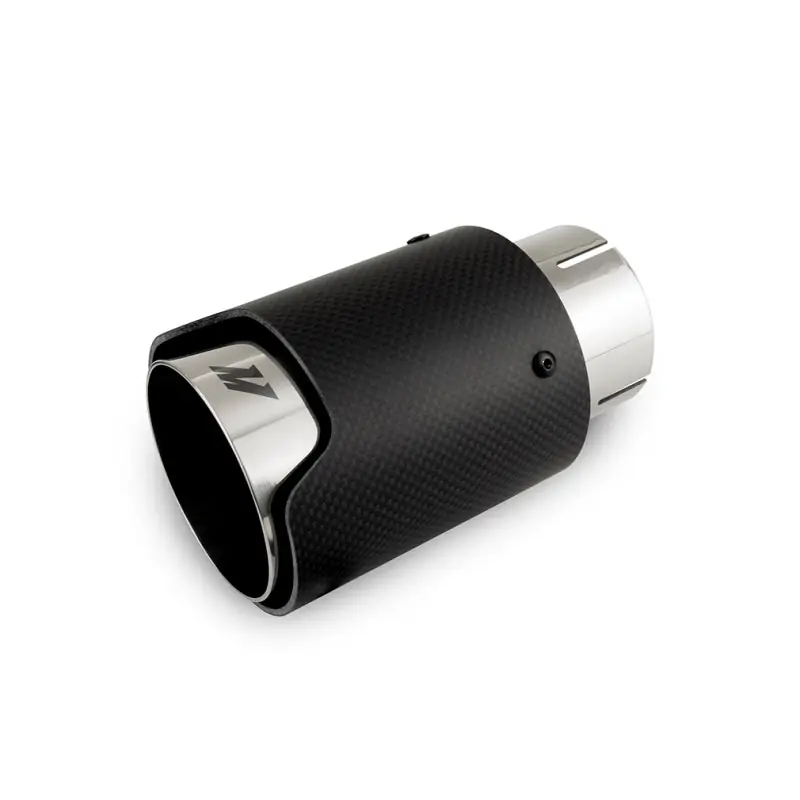Mishimoto Carbon Fiber Muffler Tip 2.5in Inlet 3.5in Outlet Polished (MISMMEXH-TIP-CF25P)
