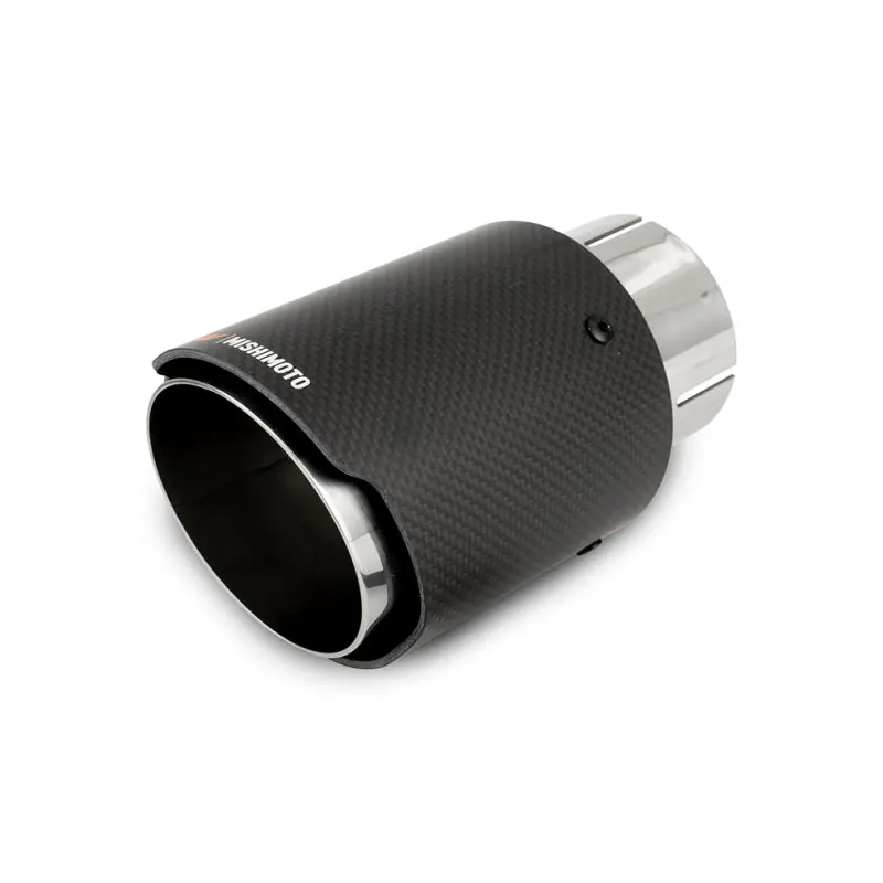 Mishimoto Carbon Fiber Muffler Tip 3in Inlet 4in Outlet Polished (MISMMEXH-TIP-CF3P)
