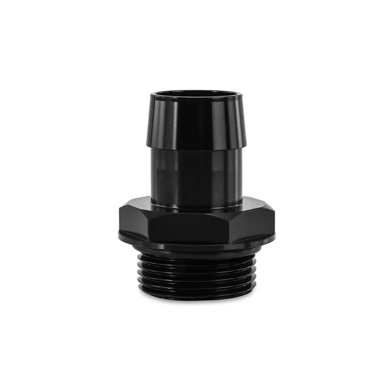Mishimoto -16ORB to 1in. Hose Barb Aluminum Fitting - Black (MISMMFT-16ORB-1BK)