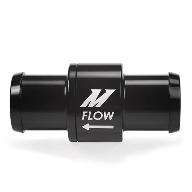 Mishimoto One-Way Check Valve 3/4in Aluminum Fitting - Black (MISMMFT-CHKVLV-34)