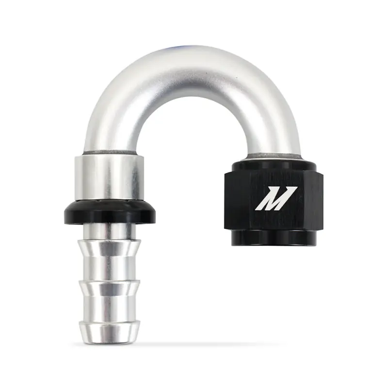 Mishimoto 180-Degree Push Lock Fitting -10AN (MISMMFT-PL-10180)