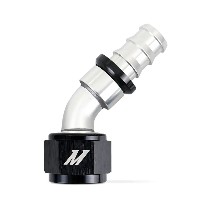 Mishimoto 45-Degree Push Lock Fitting -12AN (MISMMFT-PL-1245)