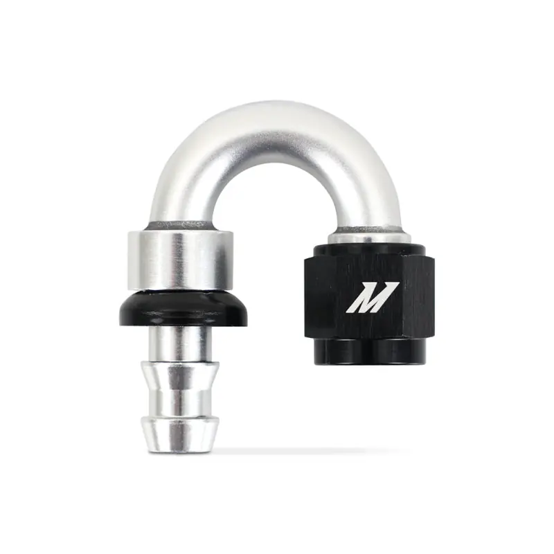 Mishimoto 180 Degree Push Lock Fitting - 6AN (MISMMFT-PL-6180)