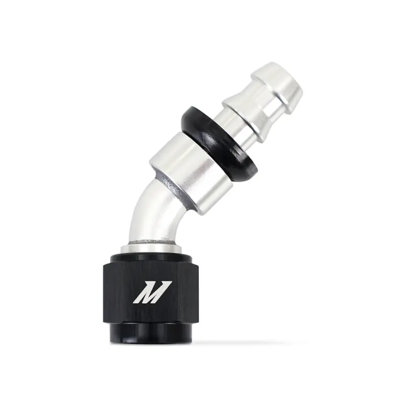 Mishimoto 45 Degree Push Lock Fitting - 6AN (MISMMFT-PL-645)
