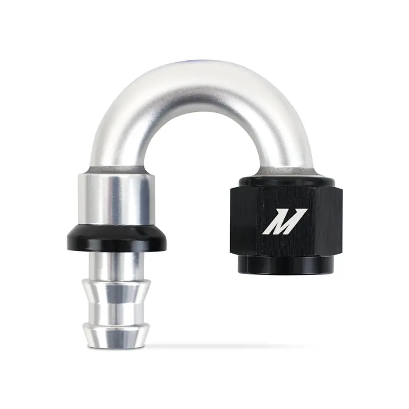 Mishimoto 180 Degree Push Lock Fitting - 8AN (MISMMFT-PL-8180)