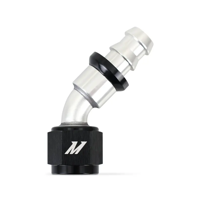 Mishimoto 45 Degree Push Lock Fitting - 8AN (MISMMFT-PL-845)