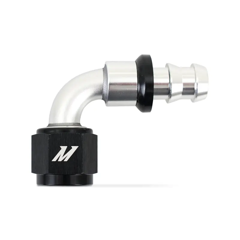 Mishimoto 90 Degree Push Lock Fitting - 8AN (MISMMFT-PL-890)