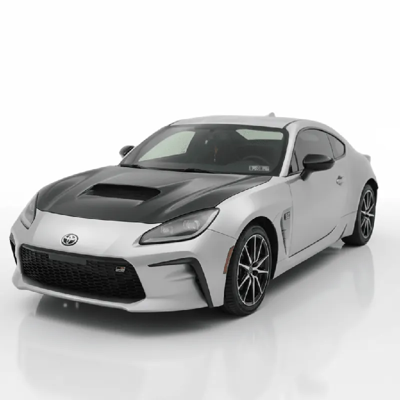 JDMuscle Tanso Carbon Fiber Hood - STI Style (22+BRZ/GR86)