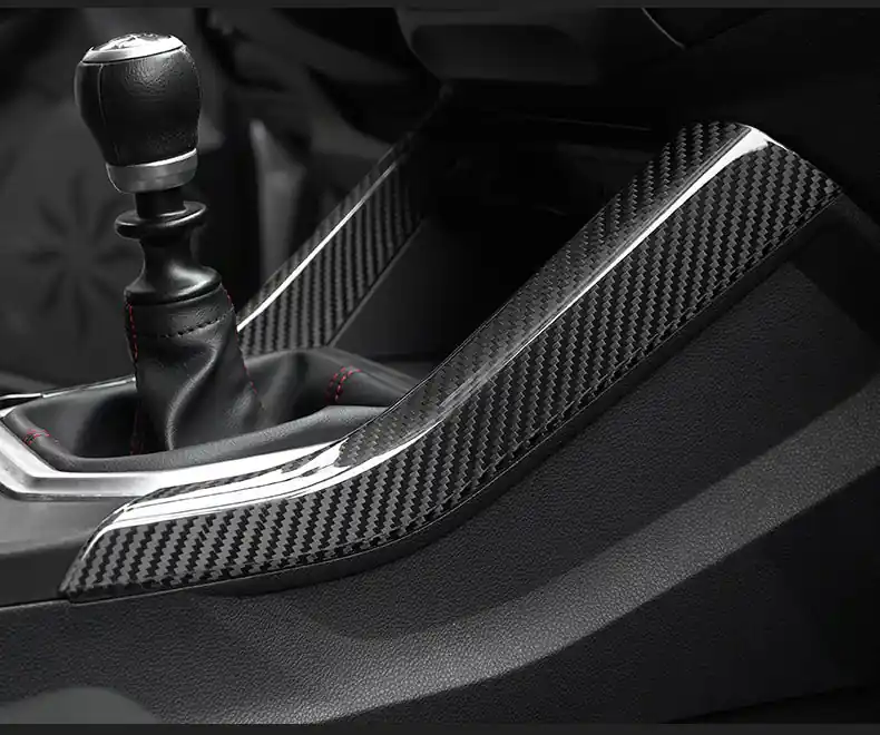 JDMuscle Tanso Dry Carbon Fiber Center Console Side Trim Covers (2022-2025 WRX)