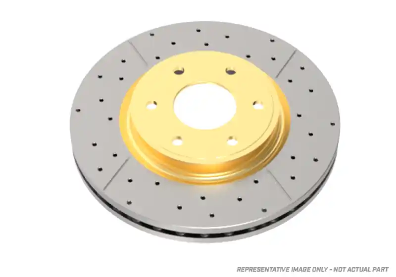 DBA 97-04 Corvette C5/C6 Front Drilled & Slotted Street Series Rotor (DBADBA2994BLKX)