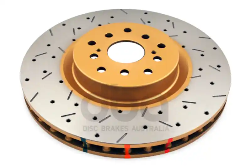 DBA 04-12 Subaru STi/2017 BRZ w/Perf. Pkg. 10 Stud Hole Front Drilled & Slotted 4000 Series Rotor (DBADBA4654XS-10)